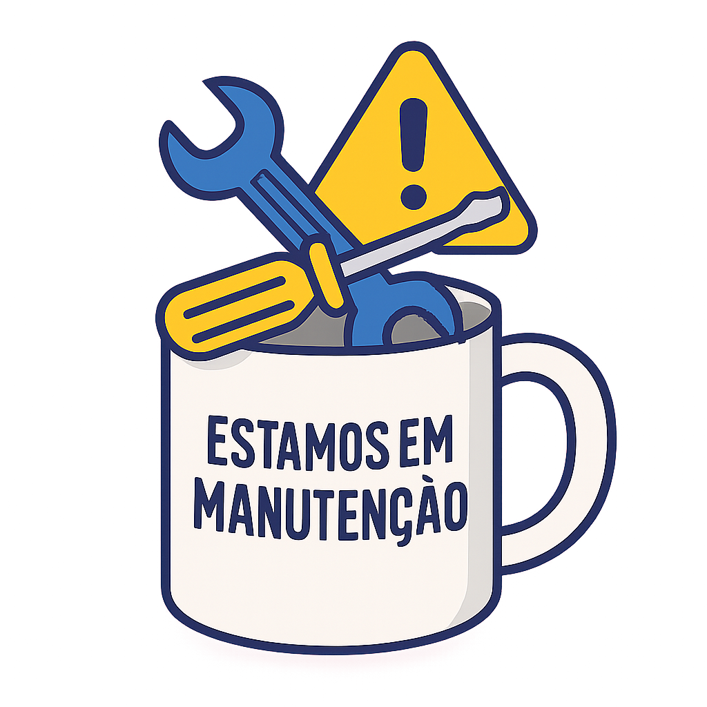 Caneca em manutenção